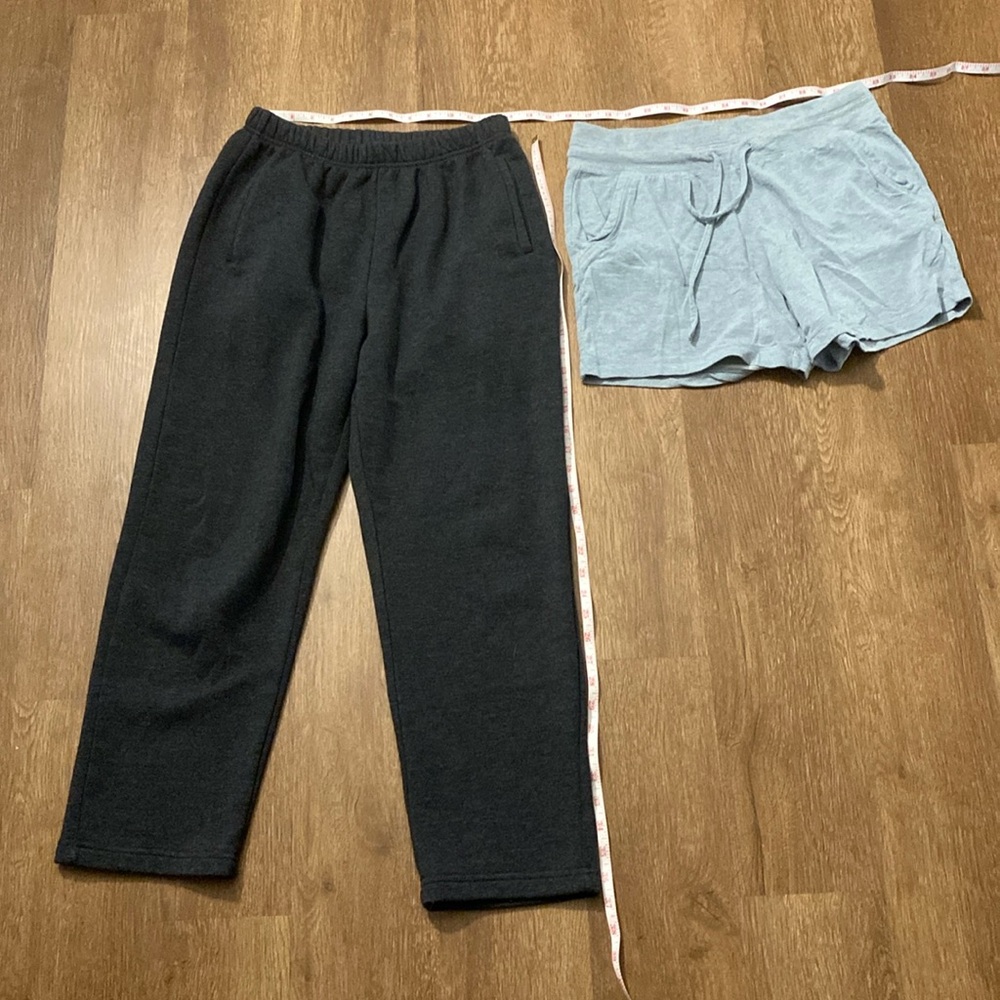 Small cotton shorts and sweatpants workout bundle